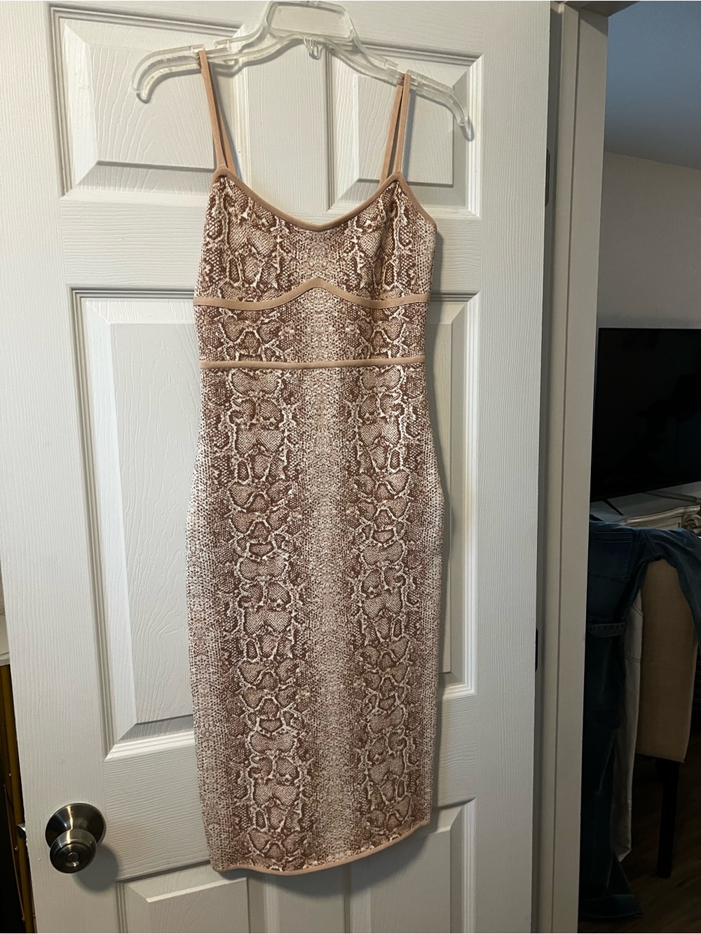BCBGMaxAzria Blush-Beige Dress